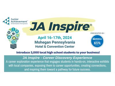 Image of our Junior Achievement logo and JA Inspire logo