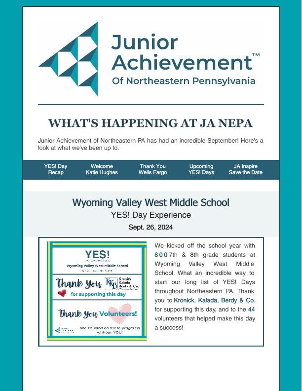 What's Happening at JA NEPA - Sept Recap